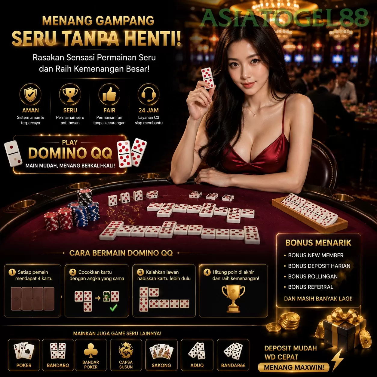 Main asiatogel88q Menang Jackpot Besar